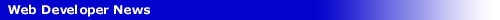 Web Developer News